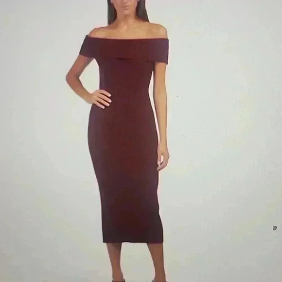 TANYA TAYLOR MULBERRY EXTRAFINE MERINO WOOL QUINCY DRESS SIZE L - Picture 1 of 6